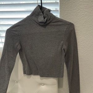 Grey turtle neck long sleeve